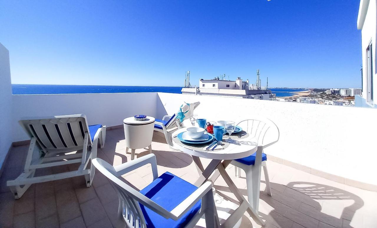 Mira Atlantico 13- Terraco Com Vista Mar E Cidade, Wifi, 80Mt Praia Quarteira Eksteriør bilde